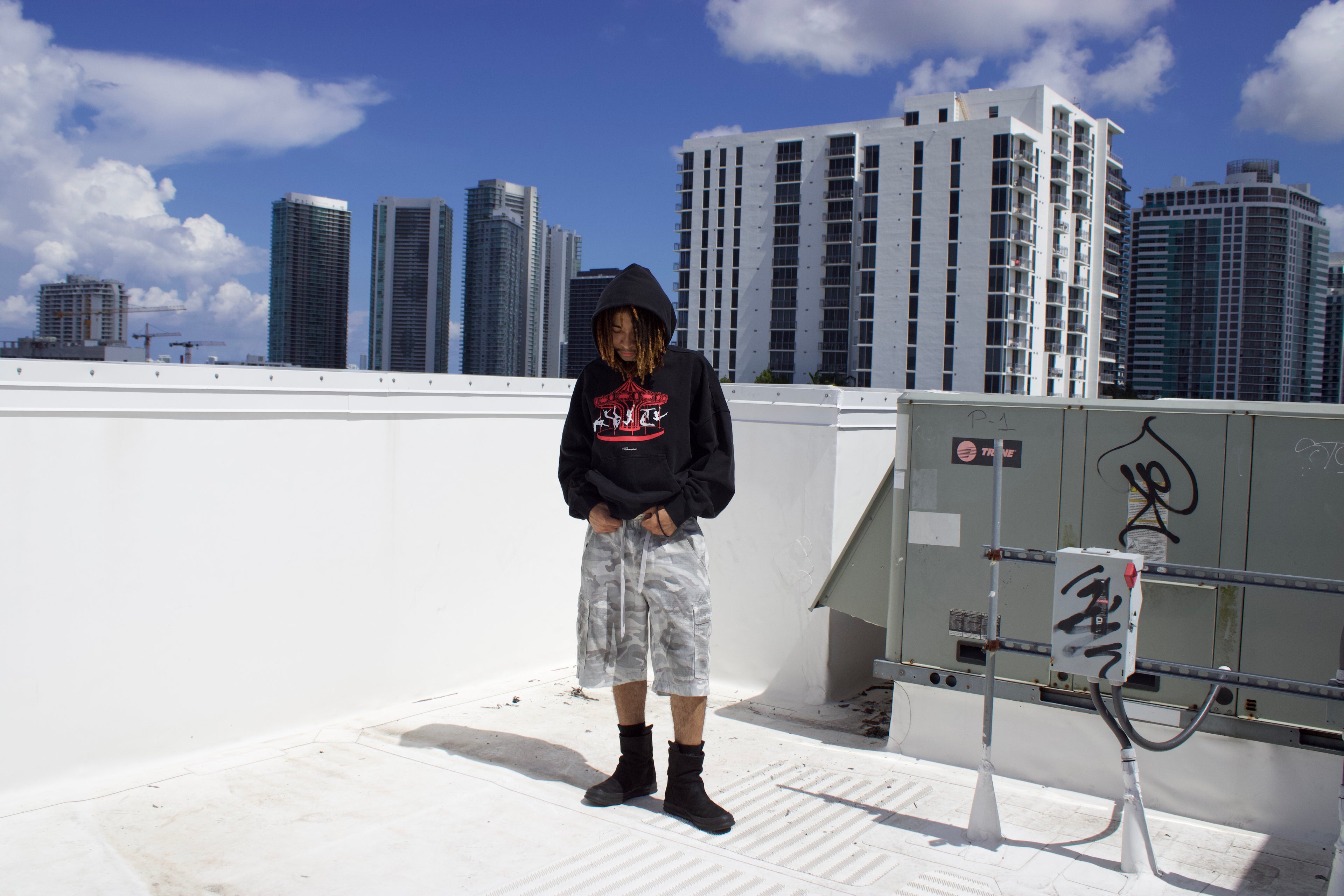 RANR WHITE CAMO CARGOS