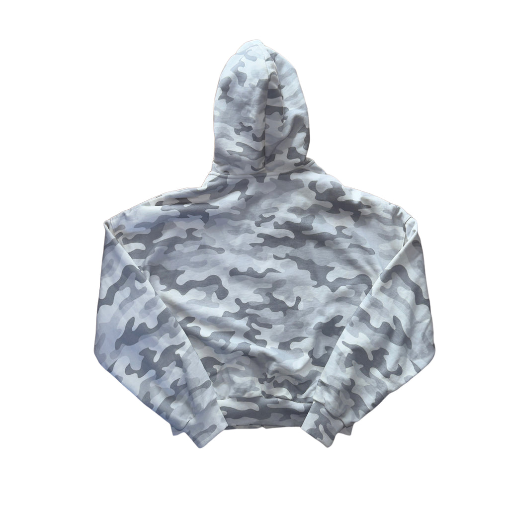 WHITE CAMO ZIP UP